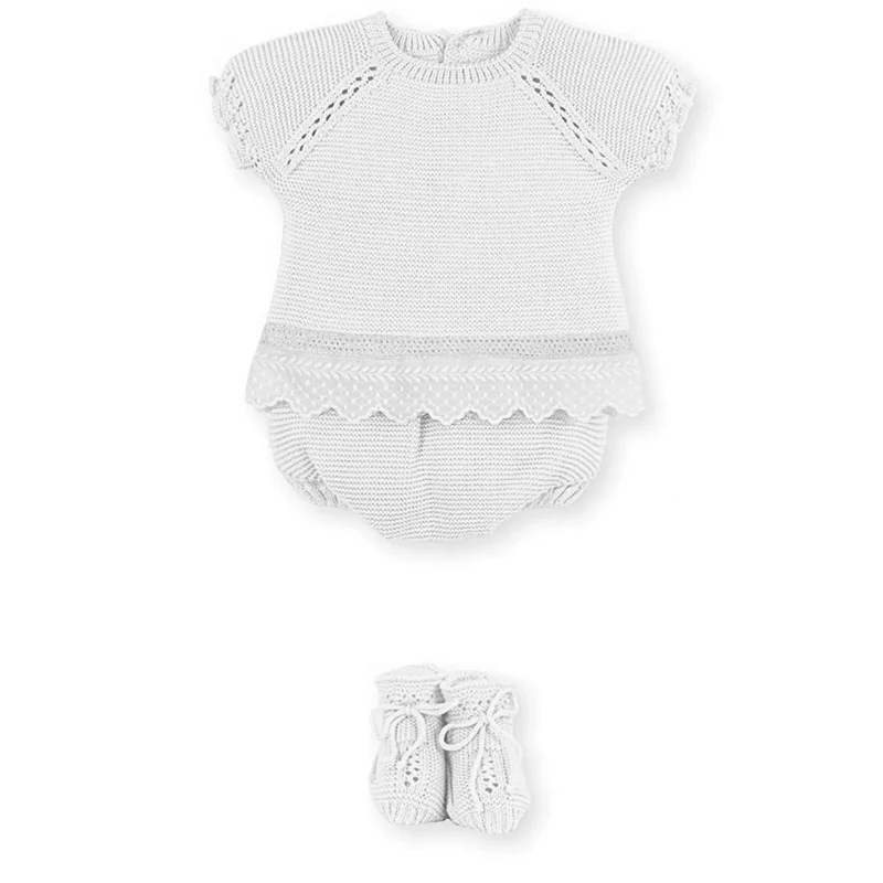 Tenderness 3-piece christening outfit White 3 months Mac Ilusion Tenderness 3-piece christening outfit White 3 months Mac Ilusion