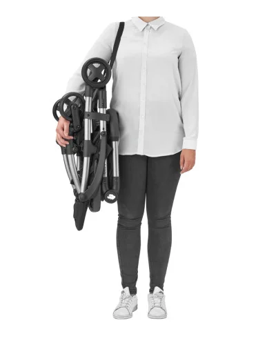 Poussette laika 2 essential black bébé confort maxi-cosi | la maison du bebe