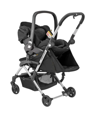 Poussette laika 2 essential black bébé confort maxi-cosi | la maison du bebe
