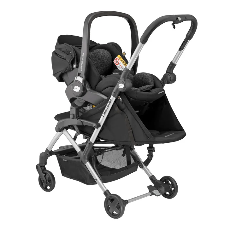 Poussette laika 2 essential black bébé confort maxi-cosi | la maison du bebe
