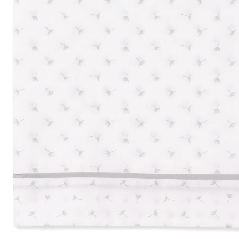 Dandelion 3-piece cot sheet set grey 60 x 120 cm BonjourBébé Premium
