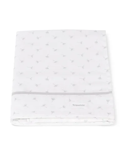 Dandelion 3-piece cot sheet set grey 60 x 120 cm BonjourBébé Premium