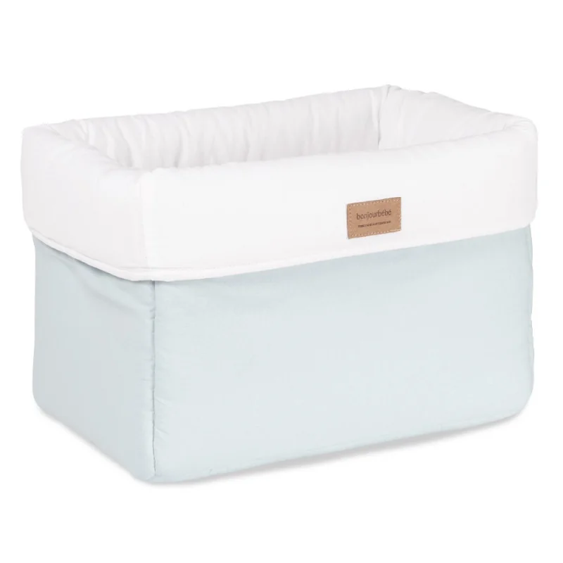 Panier à linge et de rangement bleu BonjourBébé Premium pour chambre bébé