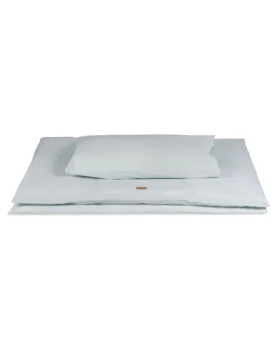 Deer 2-piece bedding set Aqua Green 100x135 cotton BonjourBébé Premium