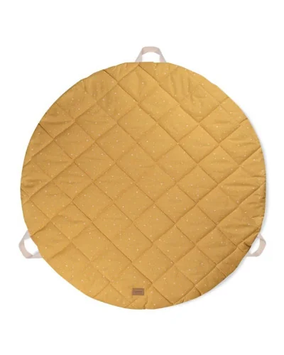Alfombra infantil de algodón mostaza 90x90 BonjourBébé Premium