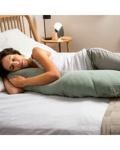 Coussin d’allaitement et maternité Comfy Big Tetra Green Doomoo