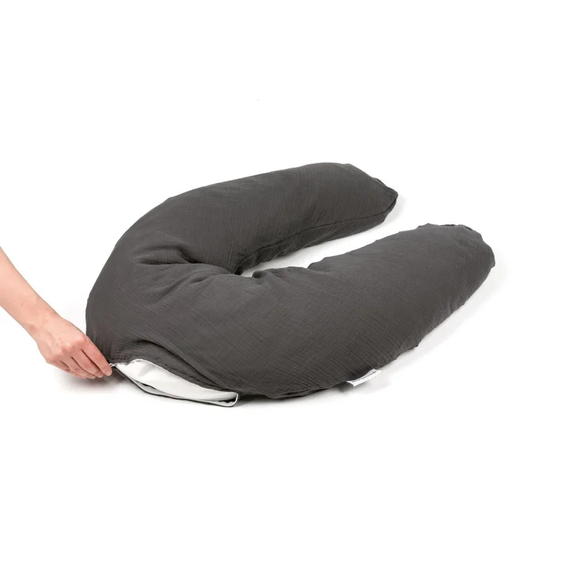 Coussin d’allaitement et maternité Comfy Big Tetra Grey Doomoo - vue 2