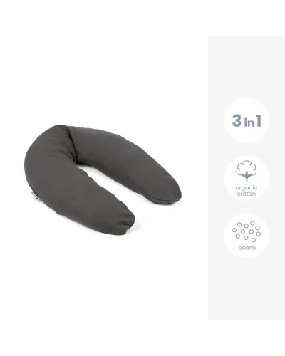 Coussin d’allaitement et maternité Comfy Big Tetra Grey Doomoo