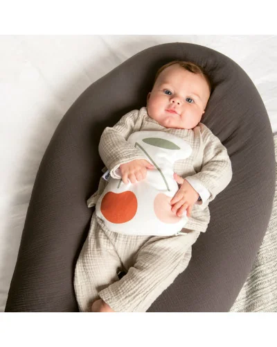 Coussin d’allaitement et maternité Comfy Big Tetra Grey Doomoo