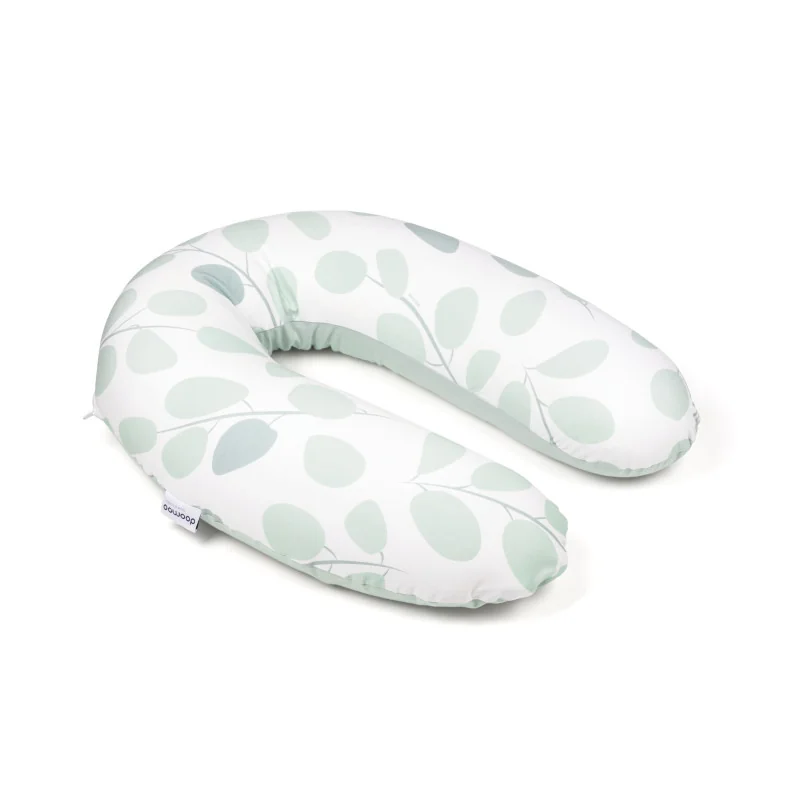 Coussin d’allaitement et maternité Buddy Leaves Aqua Green Doomoo