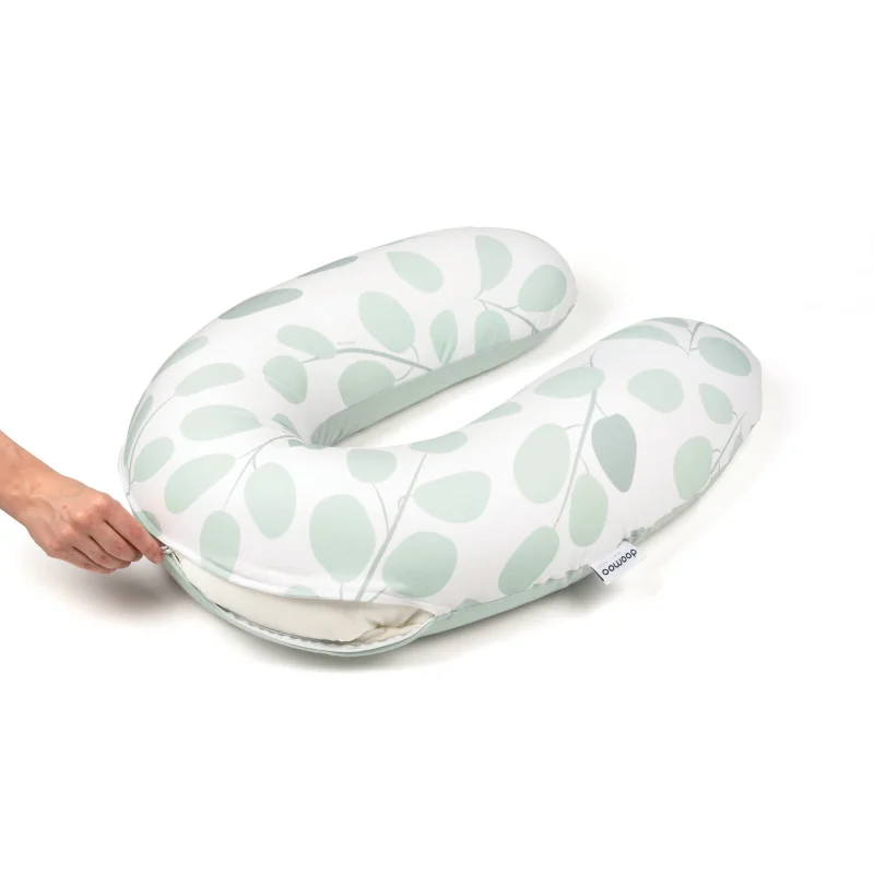 Coussin d’allaitement et maternité Buddy Leaves Aqua Green Doomoo - vue 2