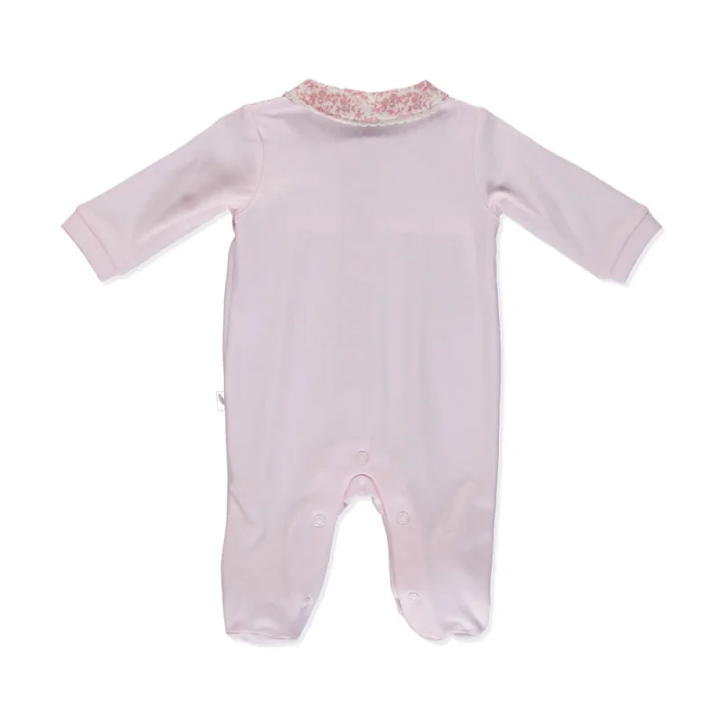 Grenouillère en coton Rose 3M Pureté du bébé AC 035