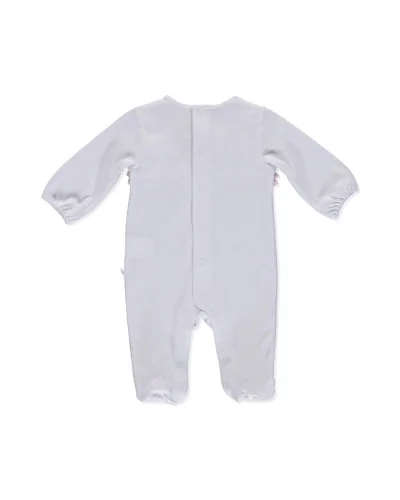 Pelele de algodón para niña 3 meses blanco Pureté du bébé