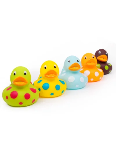 Set de 5 patitos de baño Eurekakids para jugar en el agua