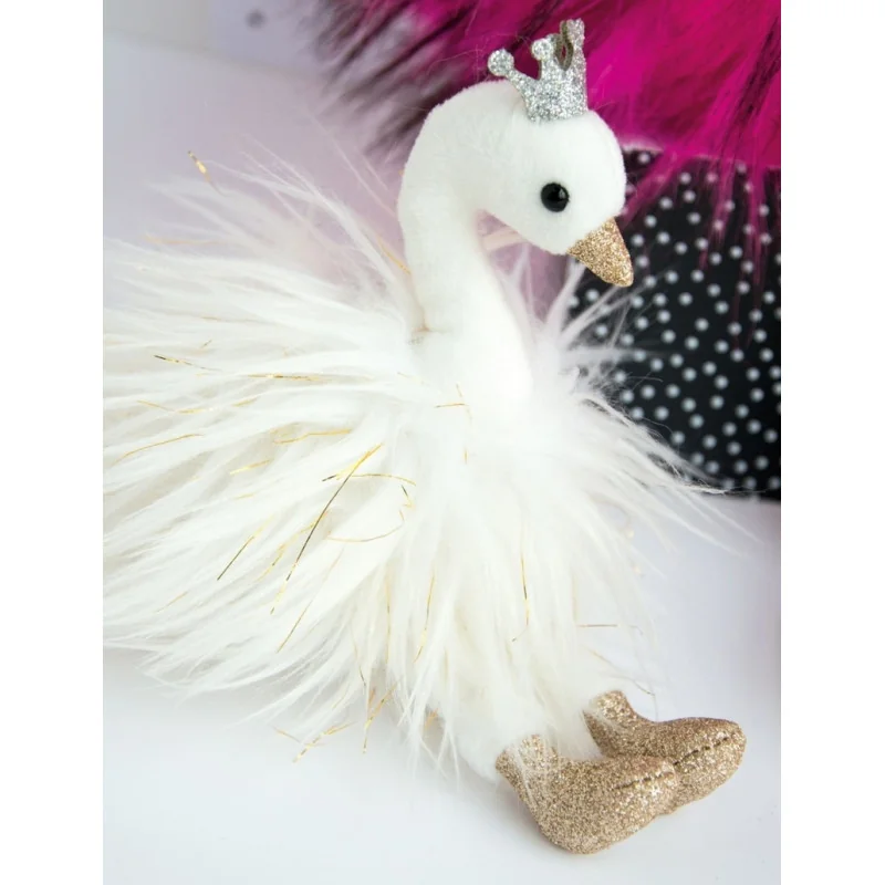 Porte-clés avec peluche cygne blanc Histoire d’Ours - vue 2