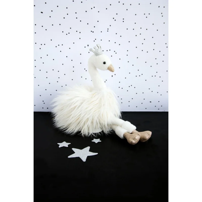 Porte-Clés avec peluche Cygne Blanc Histoire d'Ours Porte-Clés avec peluche Cygne Blanc Histoire d'Ours