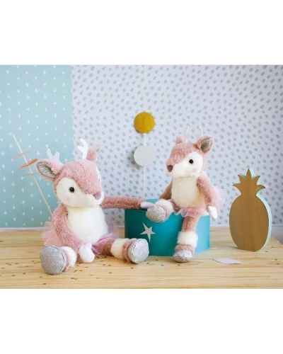 Peluche Eléa l’élan Happy Family 25 cm Histoire d’Ours