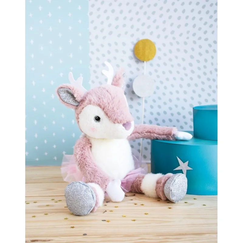 Peluche Eléa l’élan Happy Family 25 cm Histoire d’Ours - vue 2