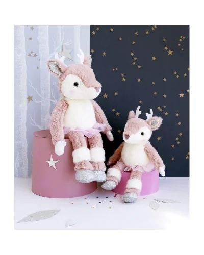 Peluche Eléa l’élan Happy Family 25 cm Histoire d’Ours
