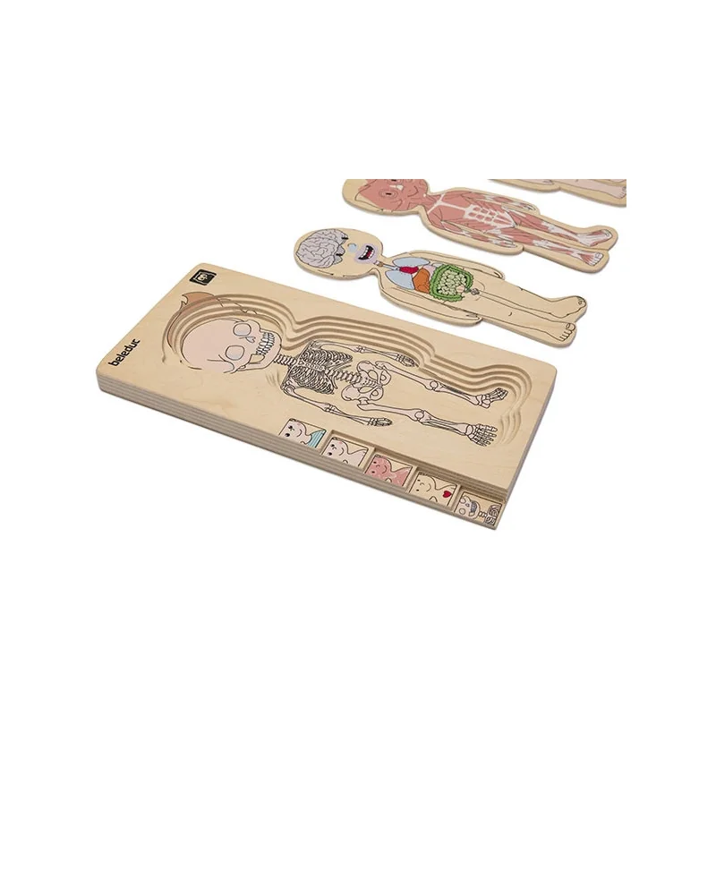 YARNOW 1 Ensemble Puzzle En Bois Cartoon Multicouche – Jouet éducatif Pour Garçon Et Fille – Développement De L'imagination Et Coordination œil-main