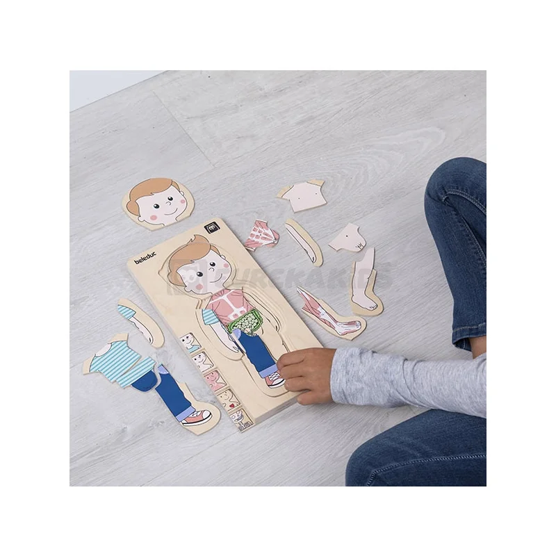Puzzle bois ANATOMIE M Eurekakids Puzzle bois ANATOMIE M Eurekakids