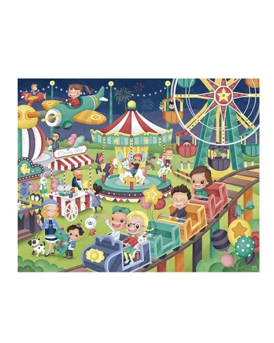 Puzzle Parc d’attraction 100 pièces Eurekakids