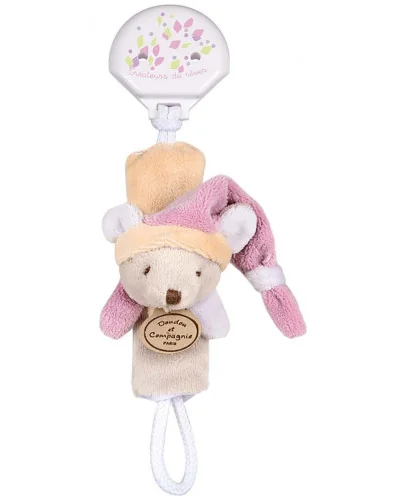 P'tit Bout Souris pacifier clip Doudou et Compagnie