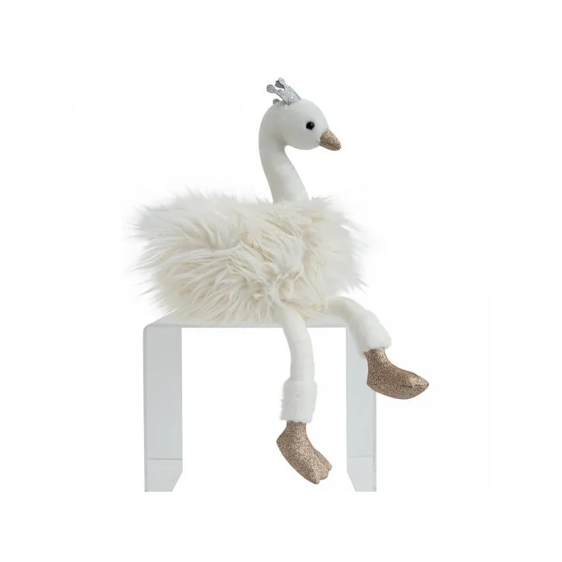 Swan soft toy White 30 cm Histoire d'Ours
