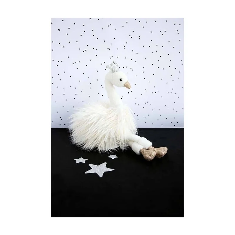Swan soft toy White 30 cm Histoire d'Ours
