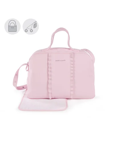 Bolso cambiador Nido Volante rosa Pasito a Pasito