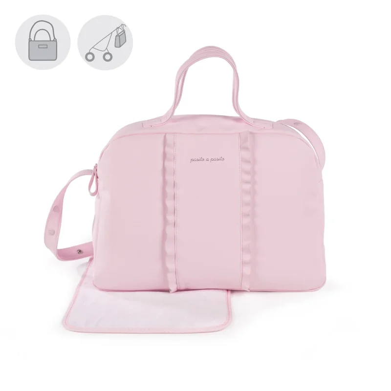 Bolso cambiador Nido Volante rosa Pasito a Pasito