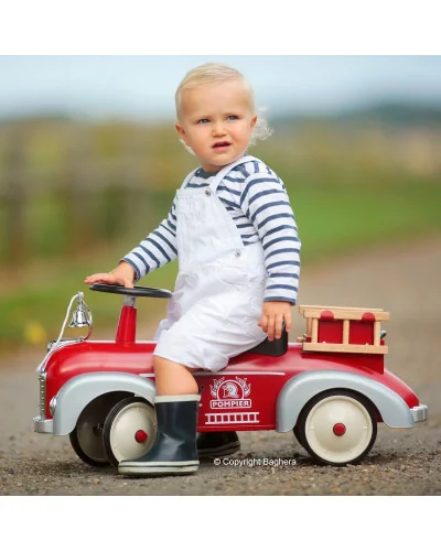 Porteur Speedster Pompier pour enfants Baghera