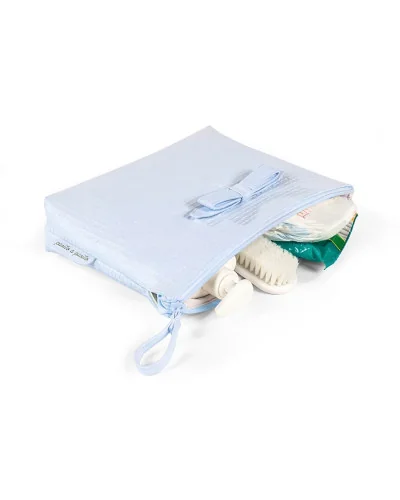 Trousse de toilette et soins Nido bleu Pasito a Pasito