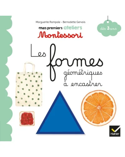Libro Montessori de formas geométricas para encajar Les Éditions Hatier
