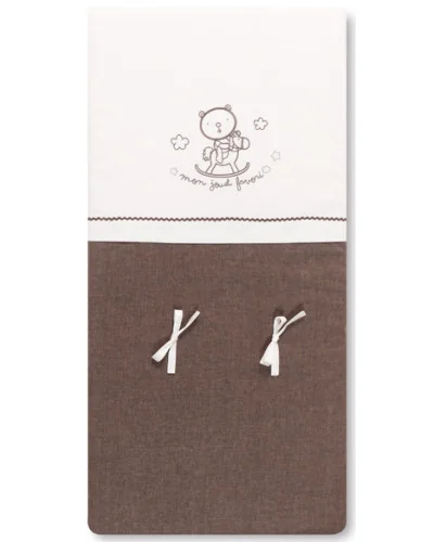 Juguete cot bumper brown 70x140 Bimbidreams