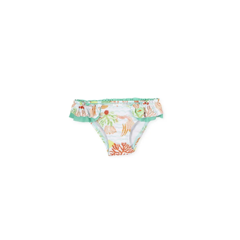 B.Salsa girls' swim bottoms ocean print Tutto Piccolo