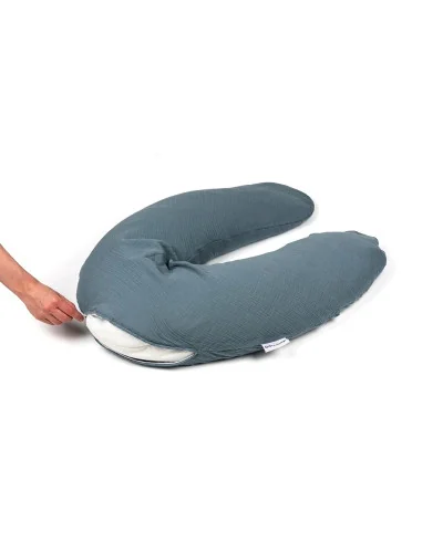 Coussin d’allaitement et maternité Comfy Big Tetra Blue Doomoo