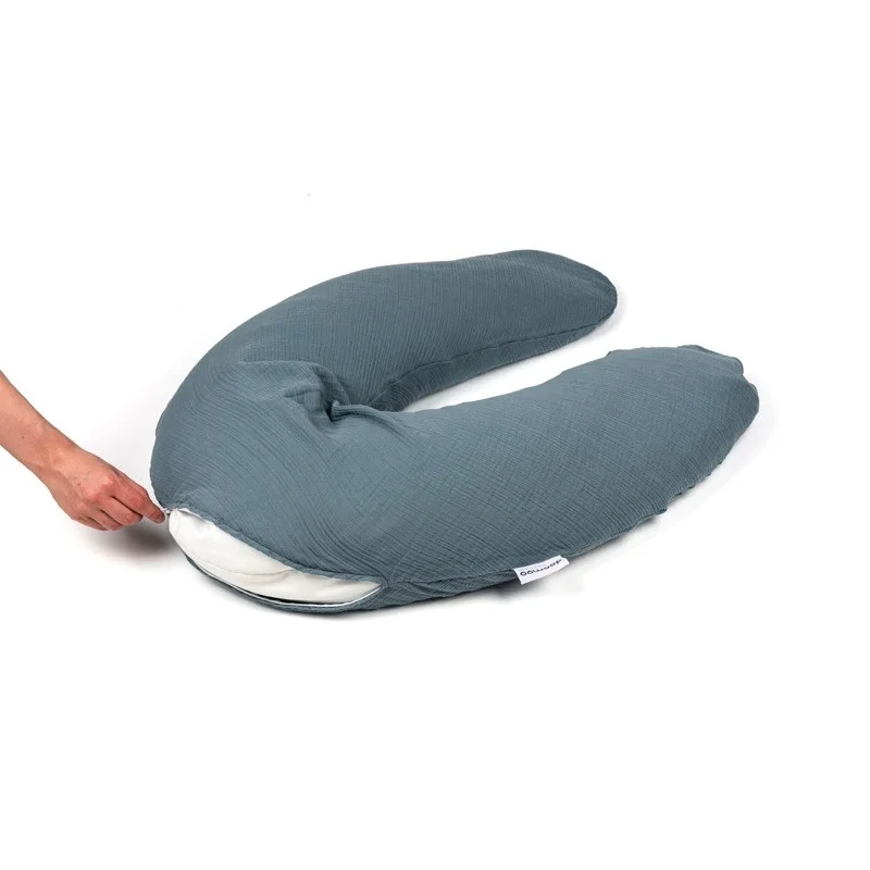 Coussin d Allaitement & maternité comfy big tetra blue doomoo | la maison du bebe