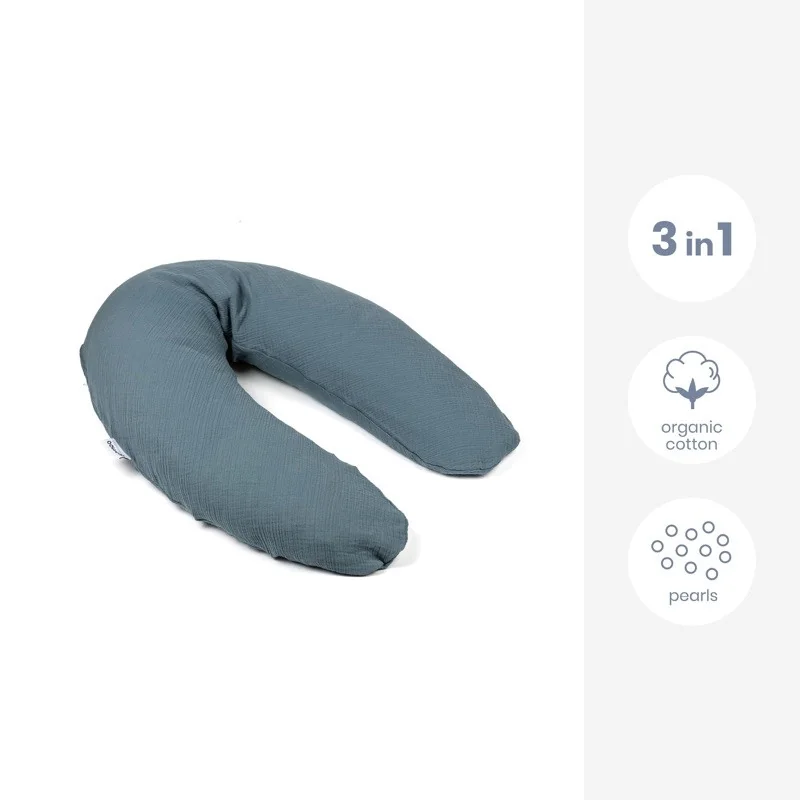 Coussin d Allaitement & maternité comfy big tetra blue doomoo | la maison du bebe
