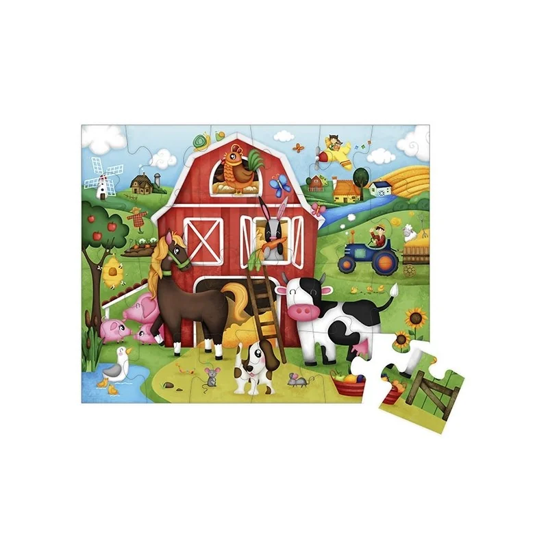 Puzzle Ma Ferme Heureuse Eurekakids - vue 2