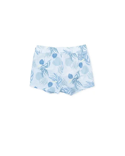 Bloomer en popeline imprimé fruits turquoise Funky Tutto Piccolo