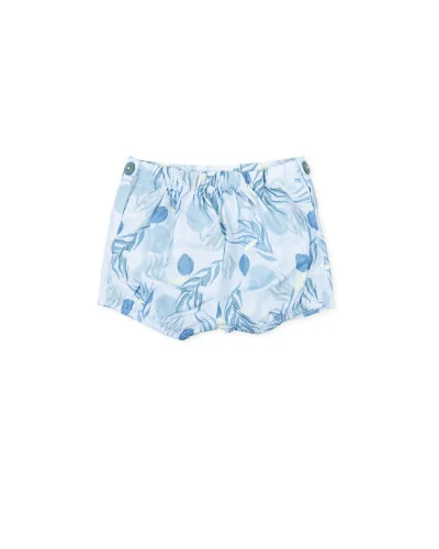 Bloomer en popeline imprimé fruits turquoise Funky Tutto Piccolo