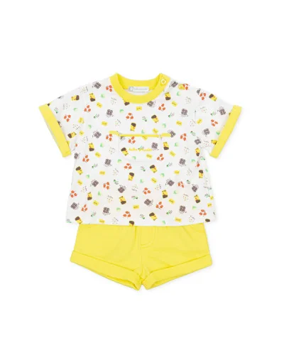 P.Bunny Hop boys' 2-piece set utensil print Tutto Piccolo
