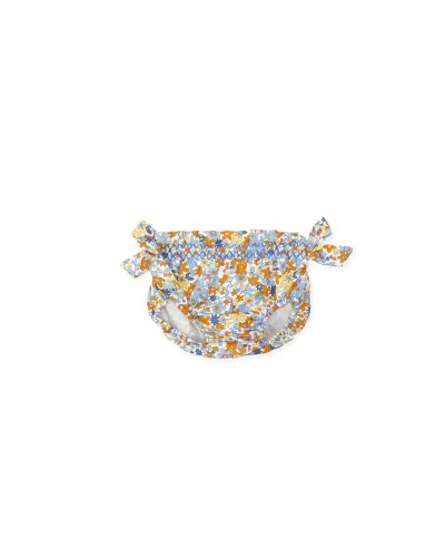 Cubrepañal de niña Claqué estampado de flores multicolor Tutto Piccolo