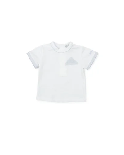 T-shirt en tricot blanc - Coupé