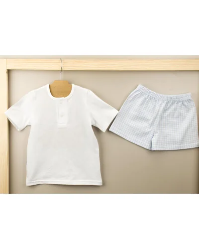 Pijama Vichy azul 5 años Babidu