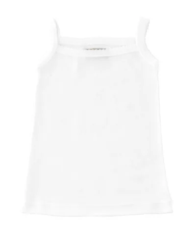 Camiseta de tirantes básica blanca 10 años Babidu