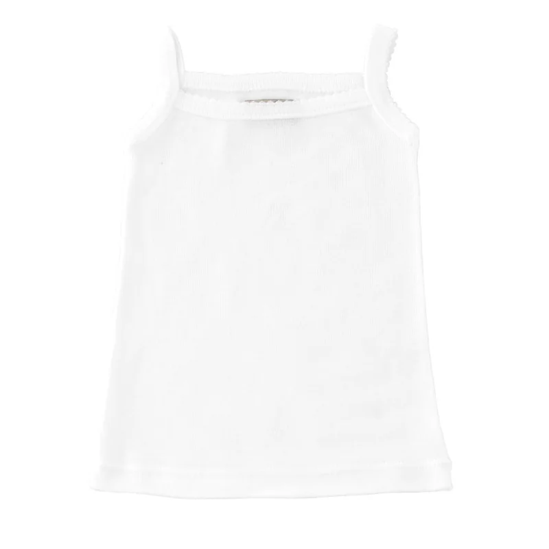 Basic tank top 10 years white Babidu