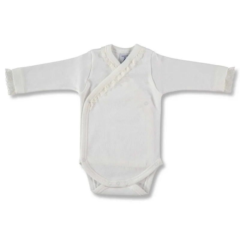 Wrap baby bodysuit 6 months white Babidu