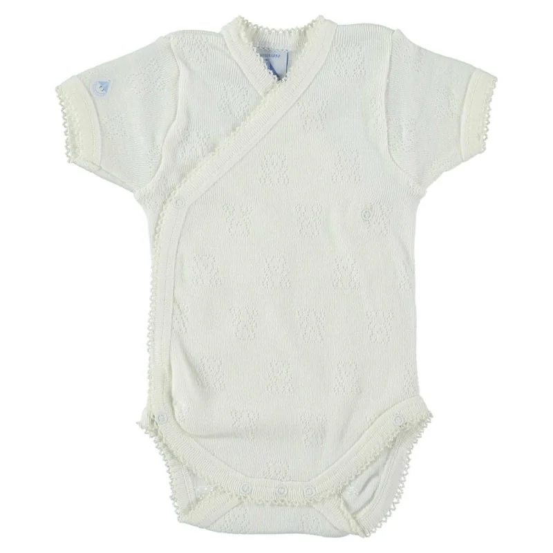 Short-sleeved bodysuit beige 6 months Babidu